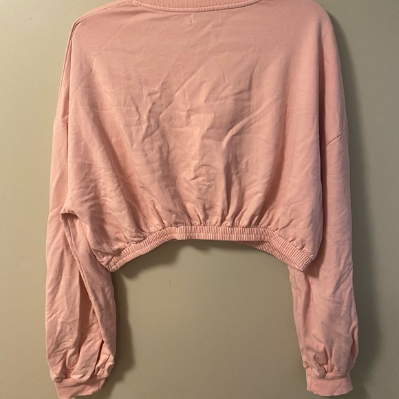 Topshop Cropped Sweatshirt Size Large - Picture 2 of 2